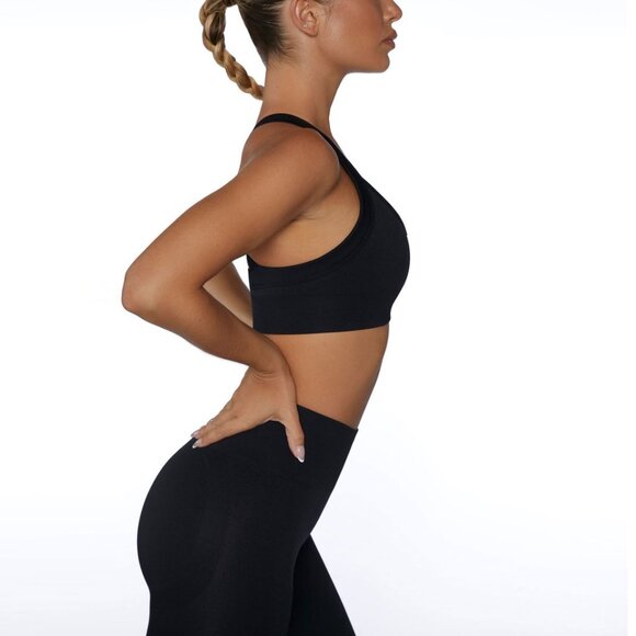 Bo+Tee Super Sculpt Cross Back Sports Bra XS - Picture 5 of 6